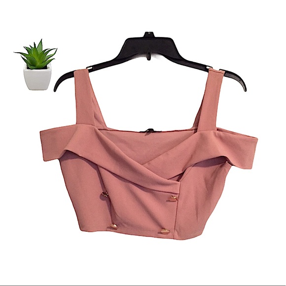 Symphony Tops - Symphony Cold Shoulder crop Top